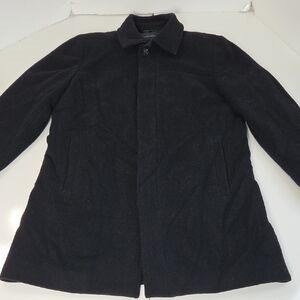 Banana Republic Men's Black Tri-blend Carcoat